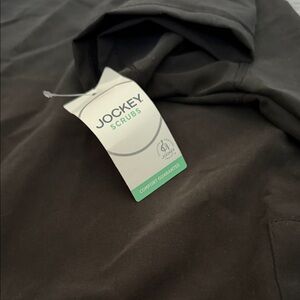 Jockey Scrubs Signature Tri Blend Top Black NWT